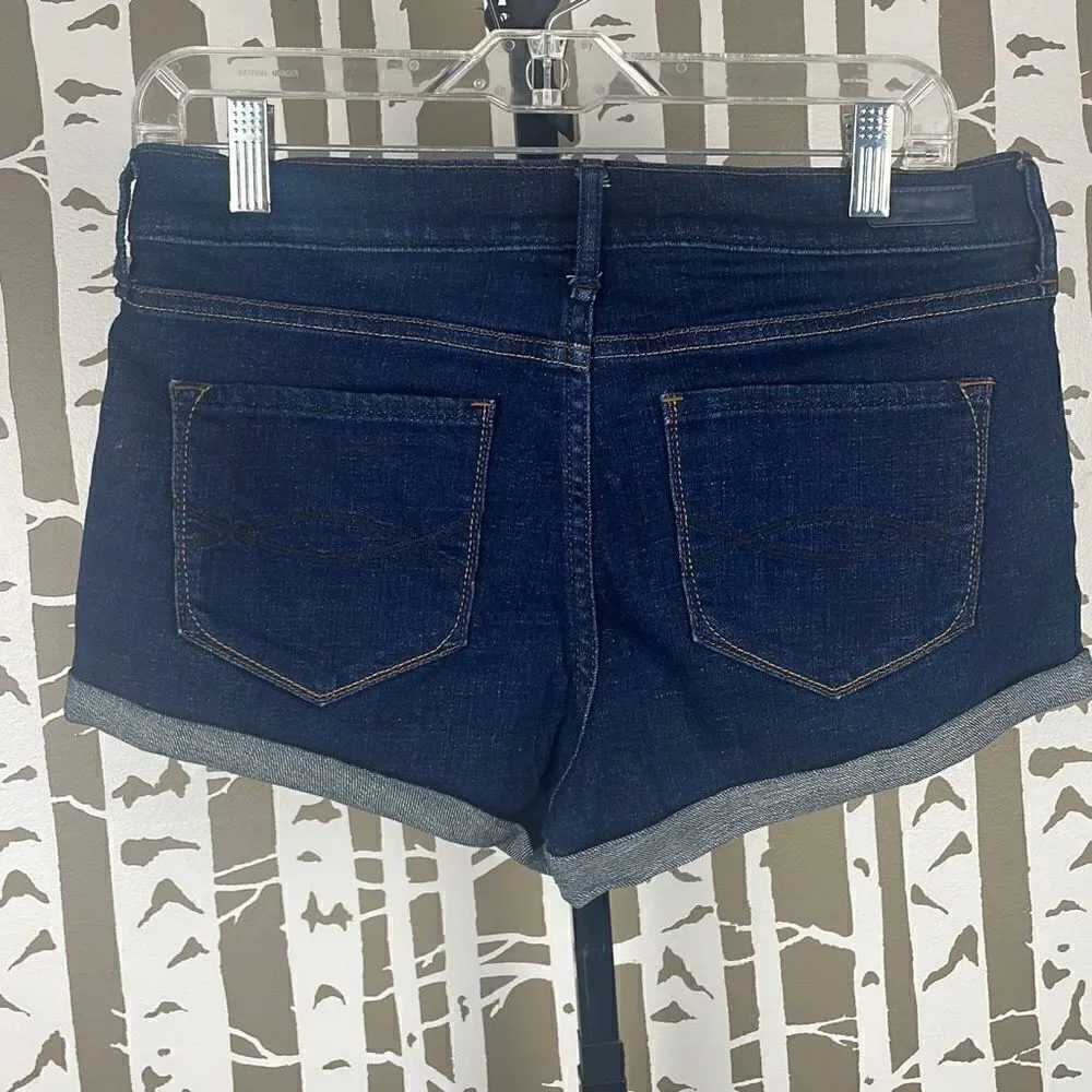 Abercrombie & Fitch Cuffed Hem Jean Shorts 28